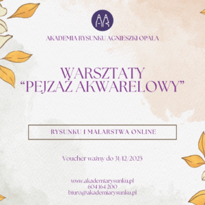 Kurs Rysunku ONLINE w formie prezentu - pejzaż akwarelowy